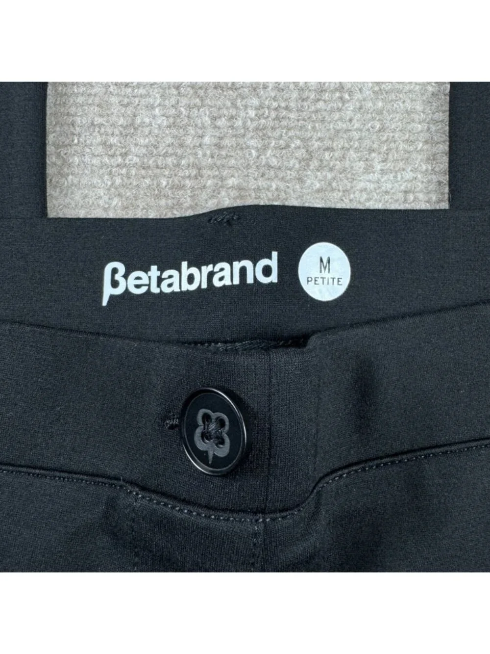 Betabrand Straight Leg Classic Dress Pant Yoga Pant Medium Petite Polished Work